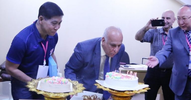 AVC CUP FOR WOMEN ORGANISERS HOST BIRTHDAY CELEBRATION FOR AVC EXECUTIVE VICE PRESIDENT MR ESSA HAMZA