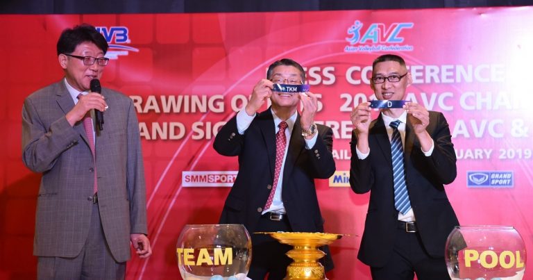 2019 ASIAN CHAMPIONSHIPS DRAWS CONFIRMED