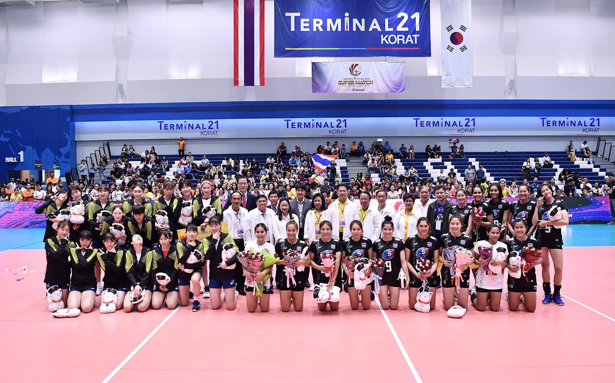 HOSTS THAILAND BEAT KOREA IN NAIL-BITING FIVE-SETTER TO WIN FIRST GAME AT ALL-STAR SUPER MATCH