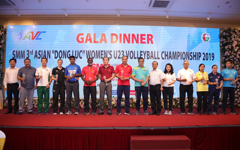 VFV HOSTS GALA DINNER FOR ALL 13 TEAMS PARTICIPATING IN 3RD ASIAN WOMEN’S U23 VOLLEYBALL CHAMPIONSHIP