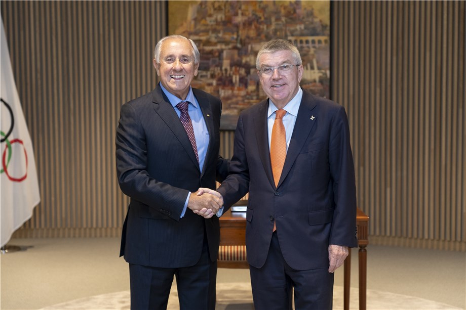 FIVB PRESIDENT AND IOC PRESIDENT DISCUSS VOLLEYBALL SUCCESS STORY