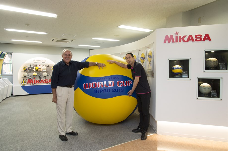 MIKASA SHARES THE BALL CREATION PROCESS WITH FIVB PRESIDENT