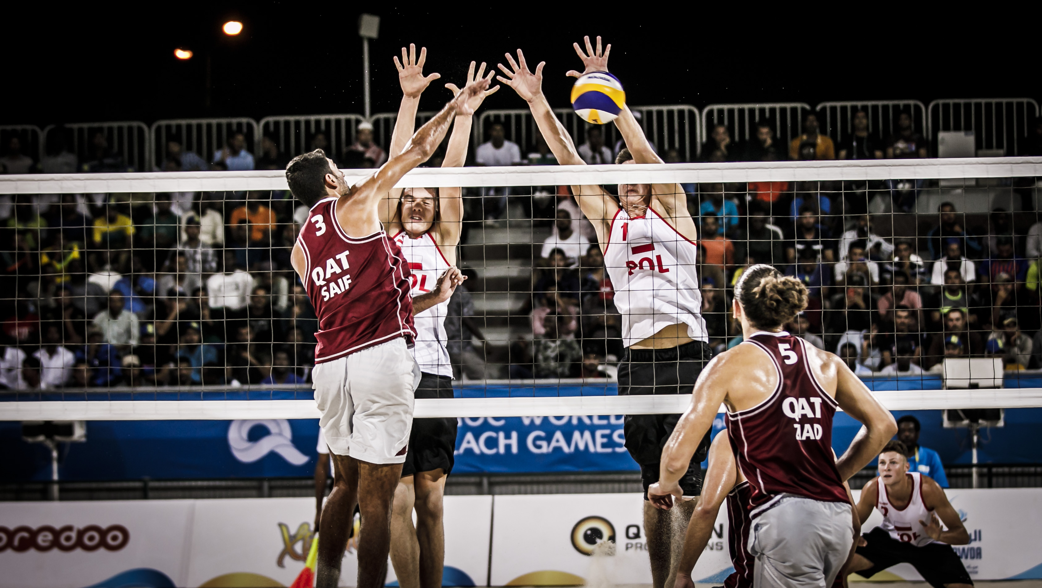 QATAR V USA IN MEN’S 4X4 FINAL AT WORLD BEACH GAMES Asian Volleyball