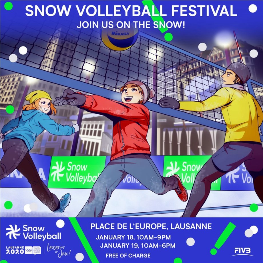 SNOW VOLLEYBALL FESTIVAL COMING TO LAUSANNE IN 2020