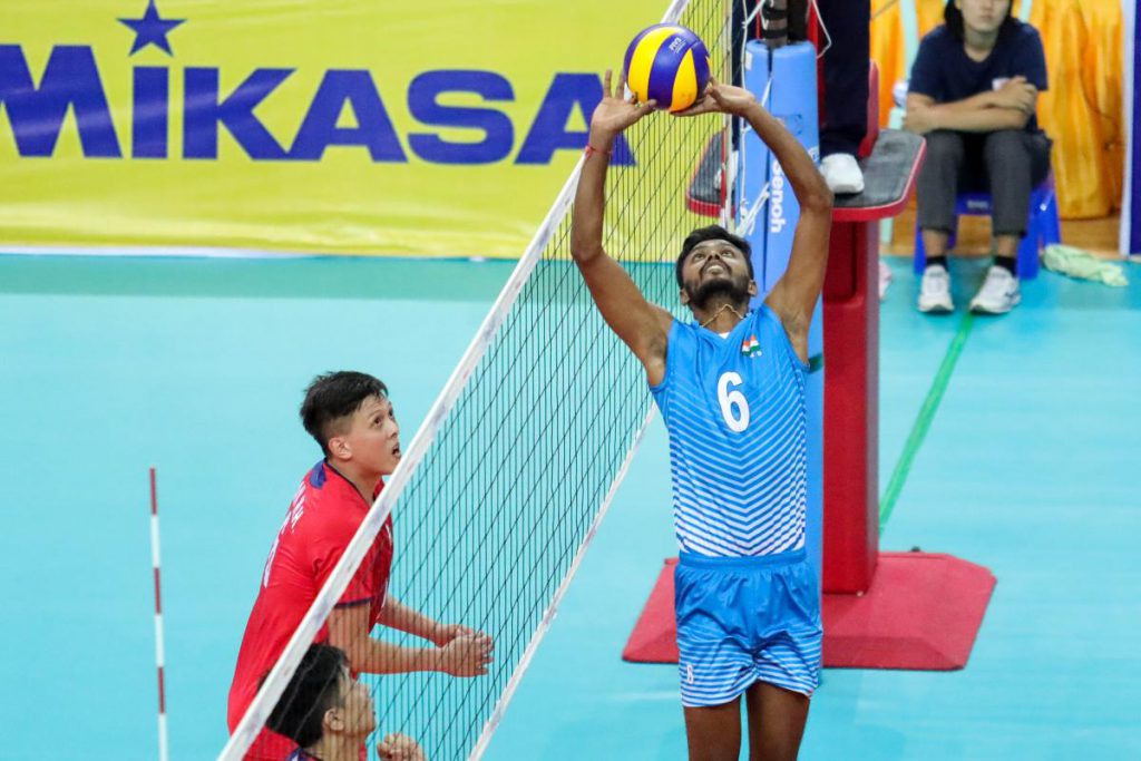 SETTER MUTHUSAMY MAKES POSITIVE IMPACT ON INDIAN VOLLEYBALL Asian
