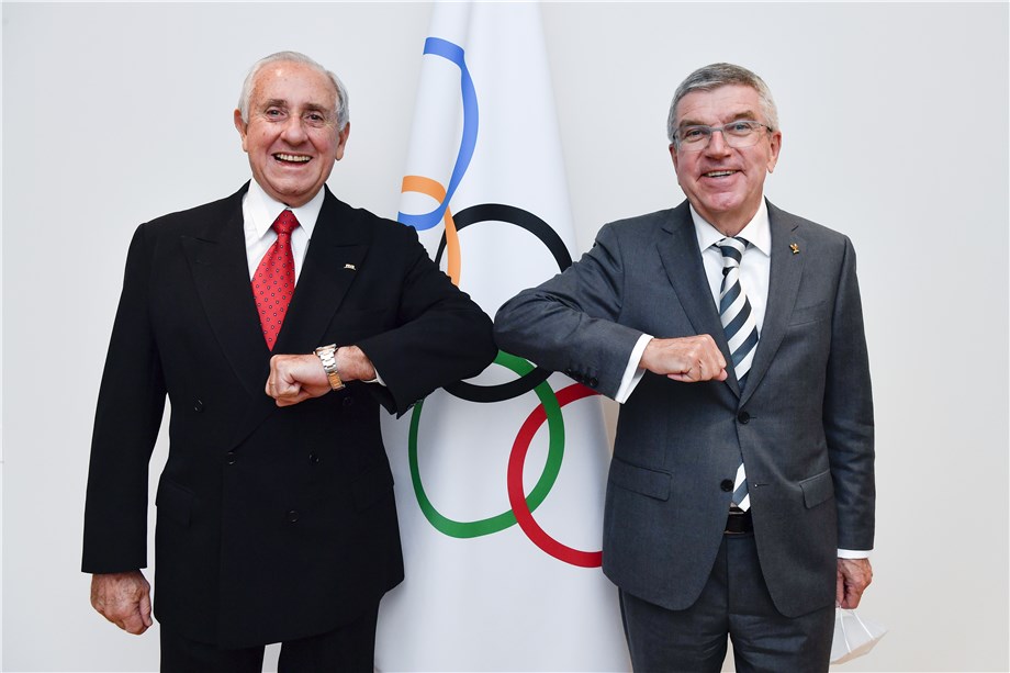 FIVB PRESIDENT MEETS IOC PRESIDENT AT OLYMPIC HOUSE