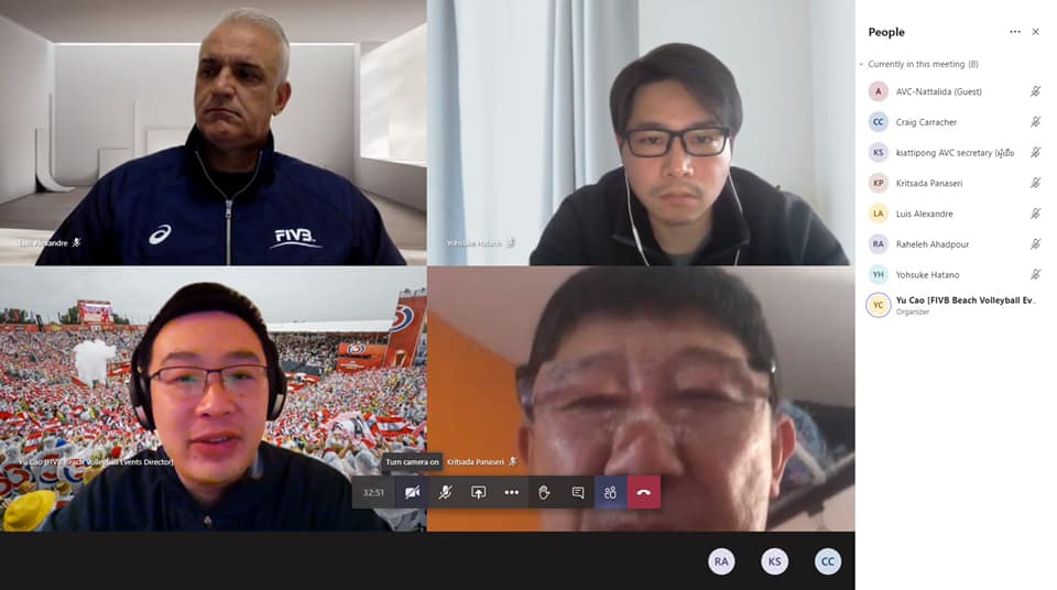 ONLINE MEETING HELD TO DISCUSS POSSIBILITY OF STAGING MAJOR BEACH VOLLEYBALL EVENTS IN ASIA AMID COVID-19