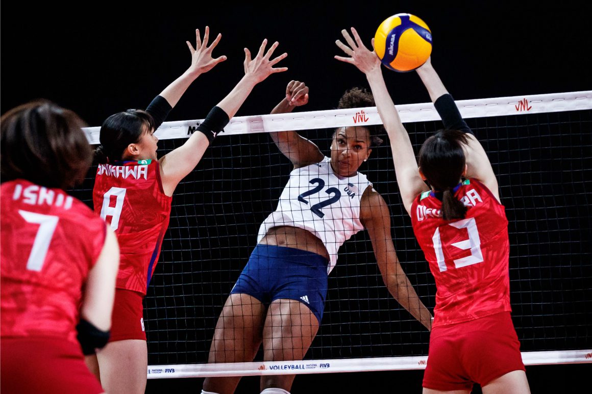 USA STRUGGLE TO BEAT JAPAN IN HARD-FOUGHT THREE-SETTER