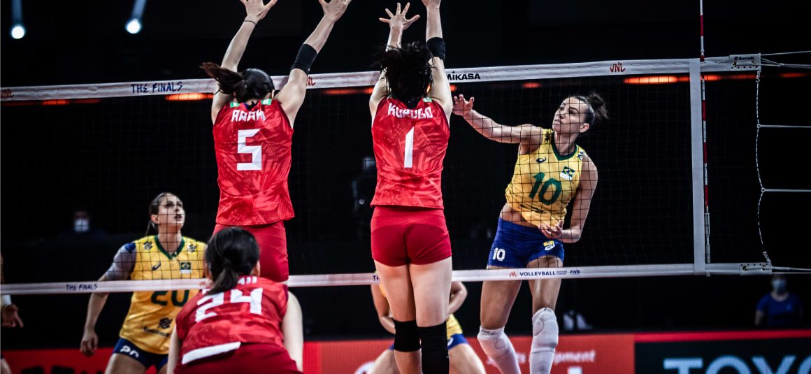 BRAZIL OUTLAST JAPAN IN FOUR SETS TO GRAB FIRST TICKET TO FINAL OF 2021 VNL