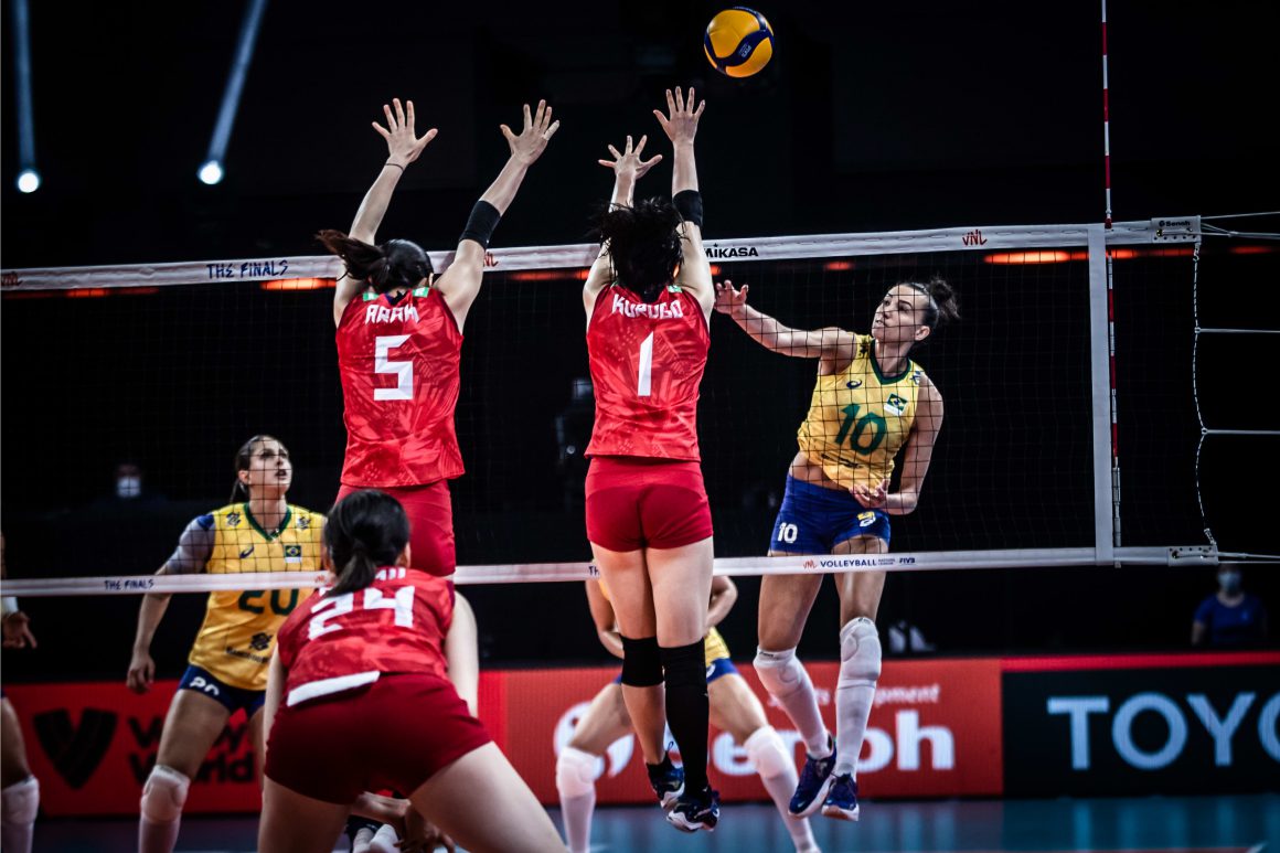 BRAZIL OUTLAST JAPAN IN FOUR SETS TO GRAB FIRST TICKET TO FINAL OF 2021 VNL