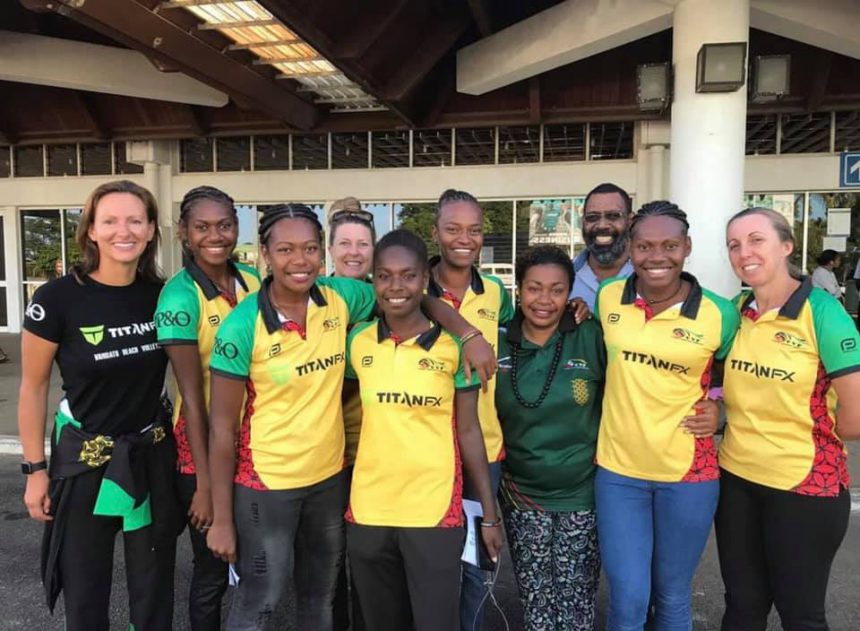 P&O CRUISES AUSTRALIA FAMILY GIVE VANUATU WOMEN’S BEACH VOLLEYBALL TEAM TIMELY SUPPORT TO