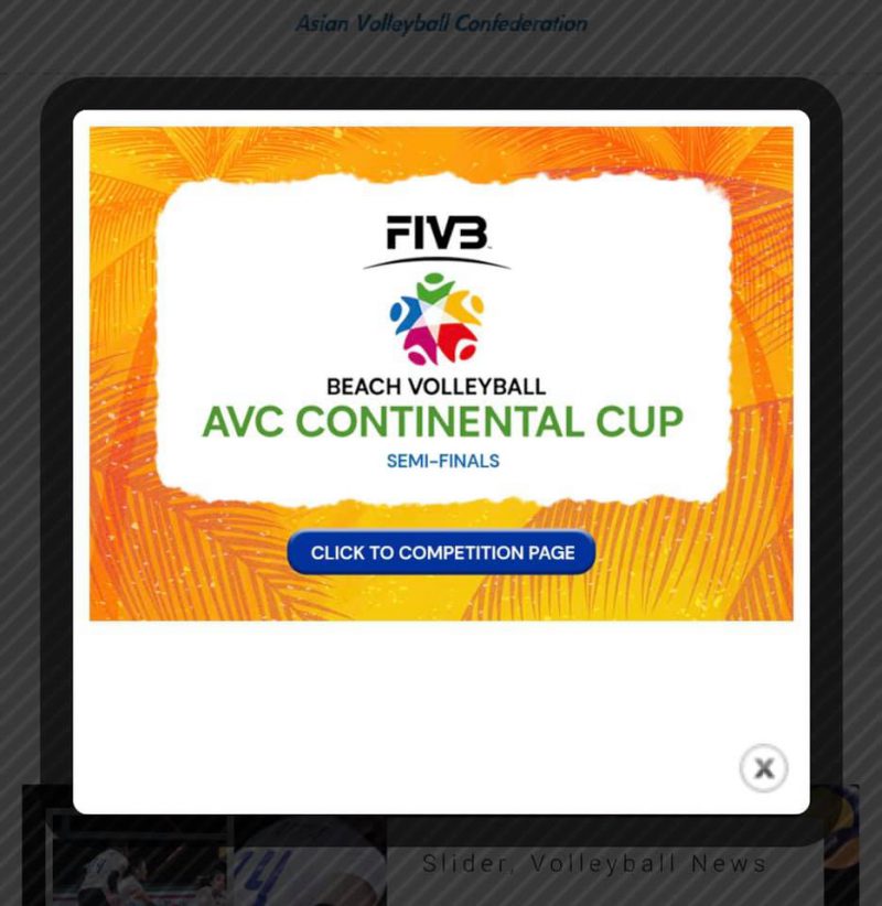 SEEDINGS AND MATCH SCHEDULE CONFIRMED FOR AVC CONTINENTAL CUP SEMI