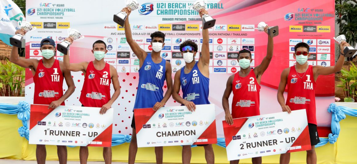 IRAN, AUSTRALIA SHARE TOP HONOURS AT ASIAN U21 BEACH VOLLEYBALL CHAMPIONSHIPS FOR BACK-TO-BACK TITLES IN THAILAND