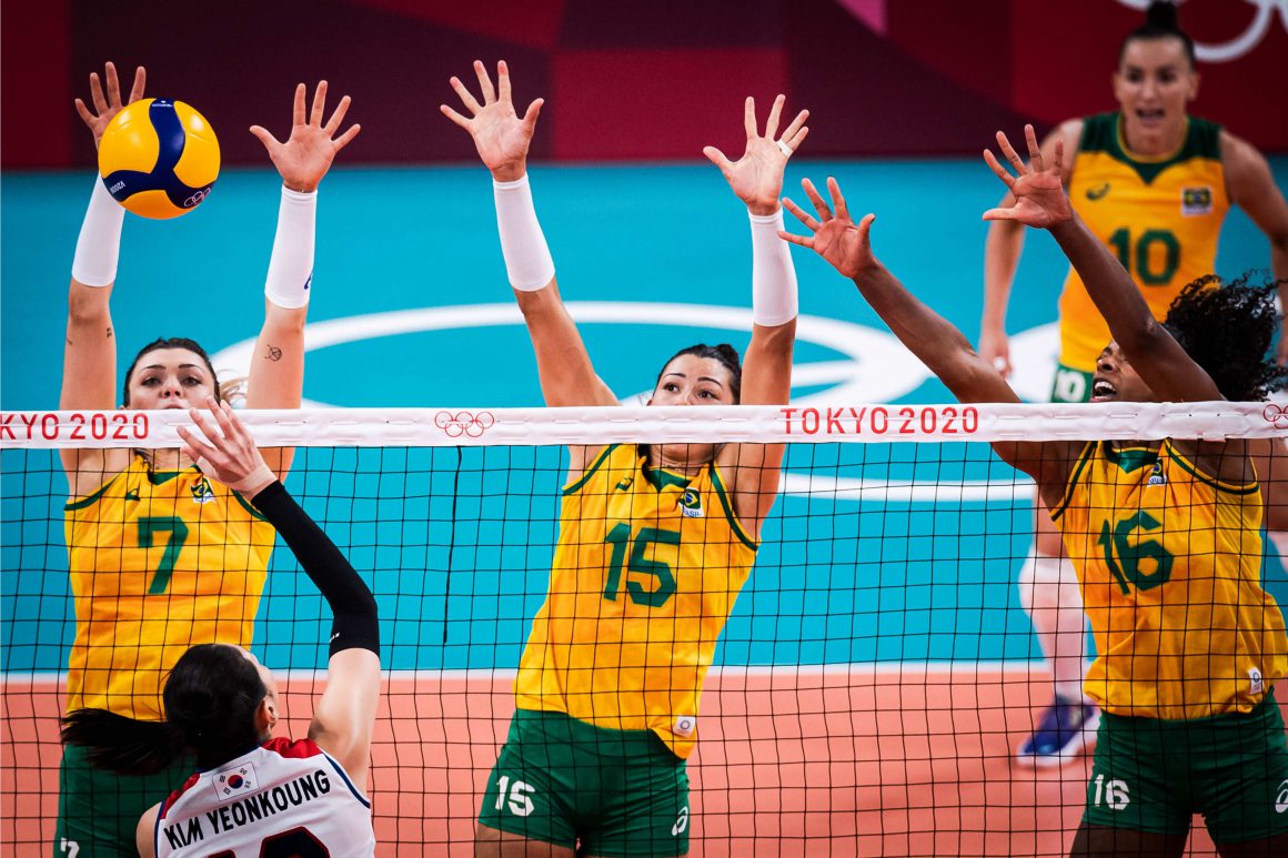 BRAZIL SEE OFF KOREA IN STRAIGHT SETS IN TOKYO 2020 SEMIFINALS