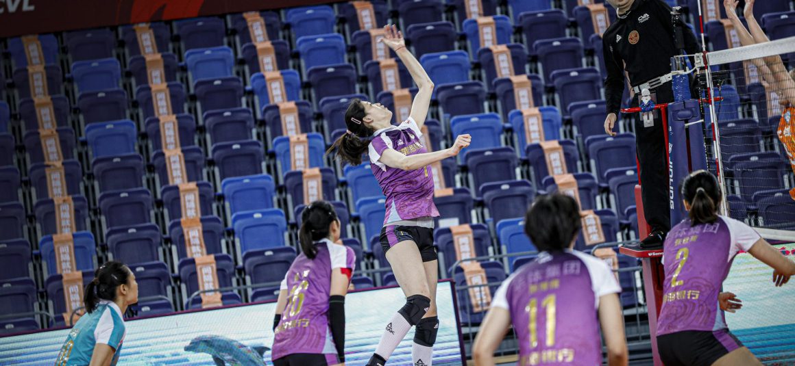 TIANJIN CLAIM TWO WINS ON THE TROT IN 2021-2022 CHINESE WOMEN’S VOLLEYBALL LEAGUE