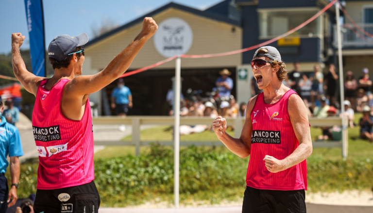 NICOLAIDIS AND CARRACHER WIN FIRST AUSTRALIAN BEACH VOLLEYBALL TOUR TITLE