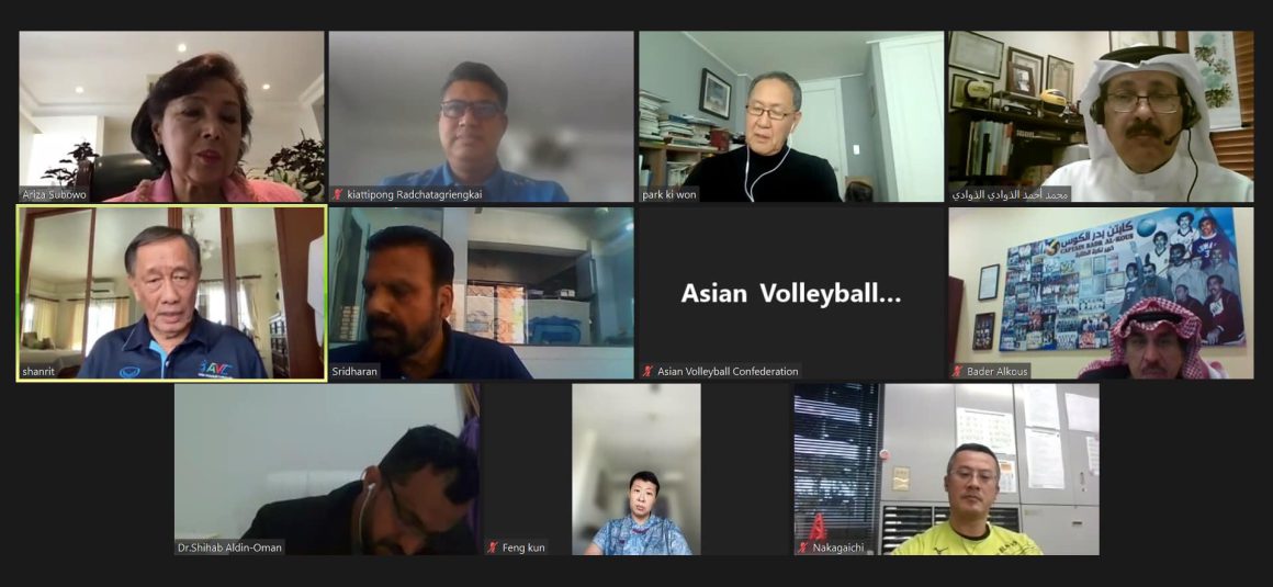PROGRESS REPORT ON EURO-ASIA COACHES COOPERATION PROJECT DISCUSSED AT AVC COACHES COMMITTEE MEETING ON ZOOM