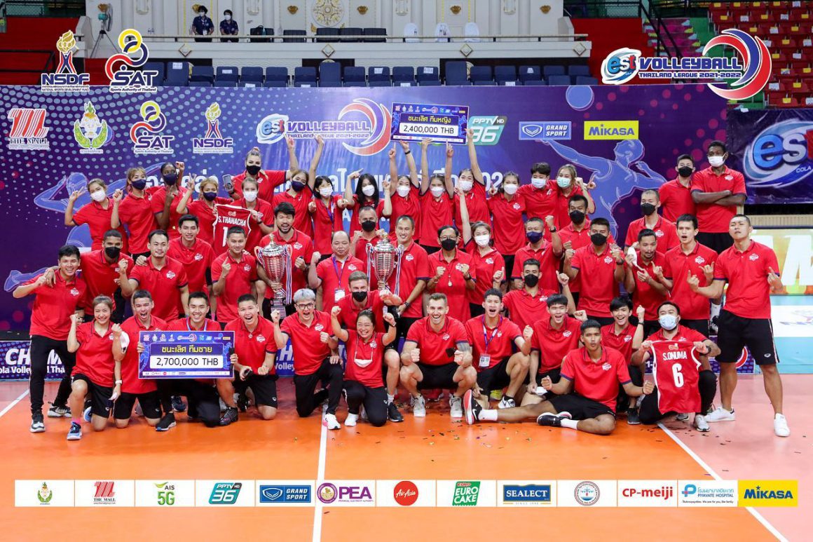 DIAMOND FOOD MAKE THAILAND LEAGUE HISTORY WITH PERFECT SWEEP OF BOTH MEN’S AND WOMEN’S TITLES