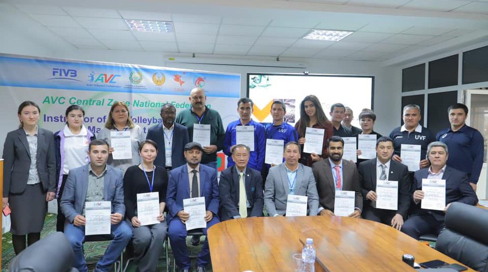 CAVA VOLLEYBALL FEDERATION MANAGEMENT COURSE IN UZBEKISTAN COMES TO A FRUITFUL CLOSE