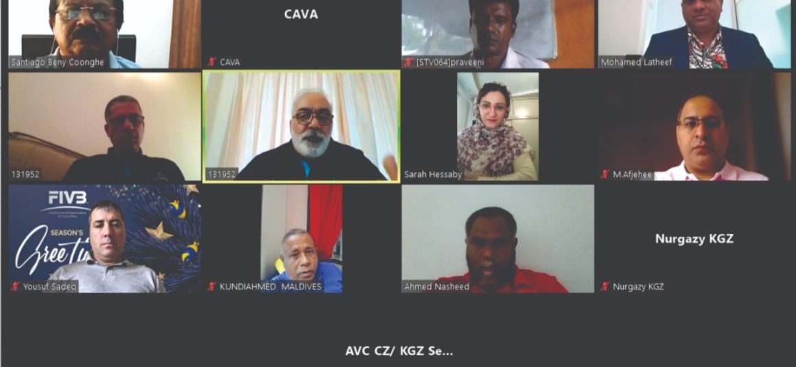 NEWLY-APPOINTED CAVA EVENTS AND REFEREES COMMITTEE FOR VOLLEYBALL CONVENES ITS FIRST ONLINE MEETING