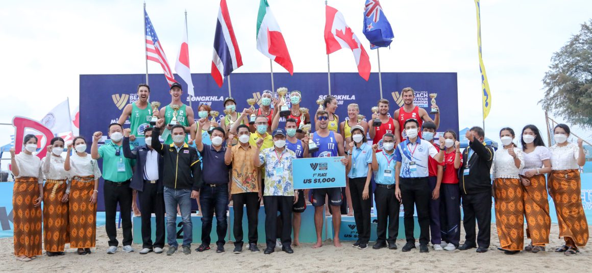 ITALY AND THAILAND SHARE HONOURS AT VOLLEYBALL WORLD BEACH PRO TOUR FUTURES SONGKHLA