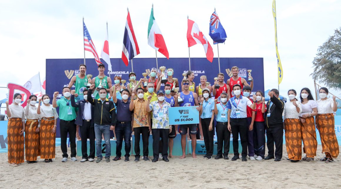 ITALY AND THAILAND SHARE HONOURS AT VOLLEYBALL WORLD BEACH PRO TOUR FUTURES SONGKHLA