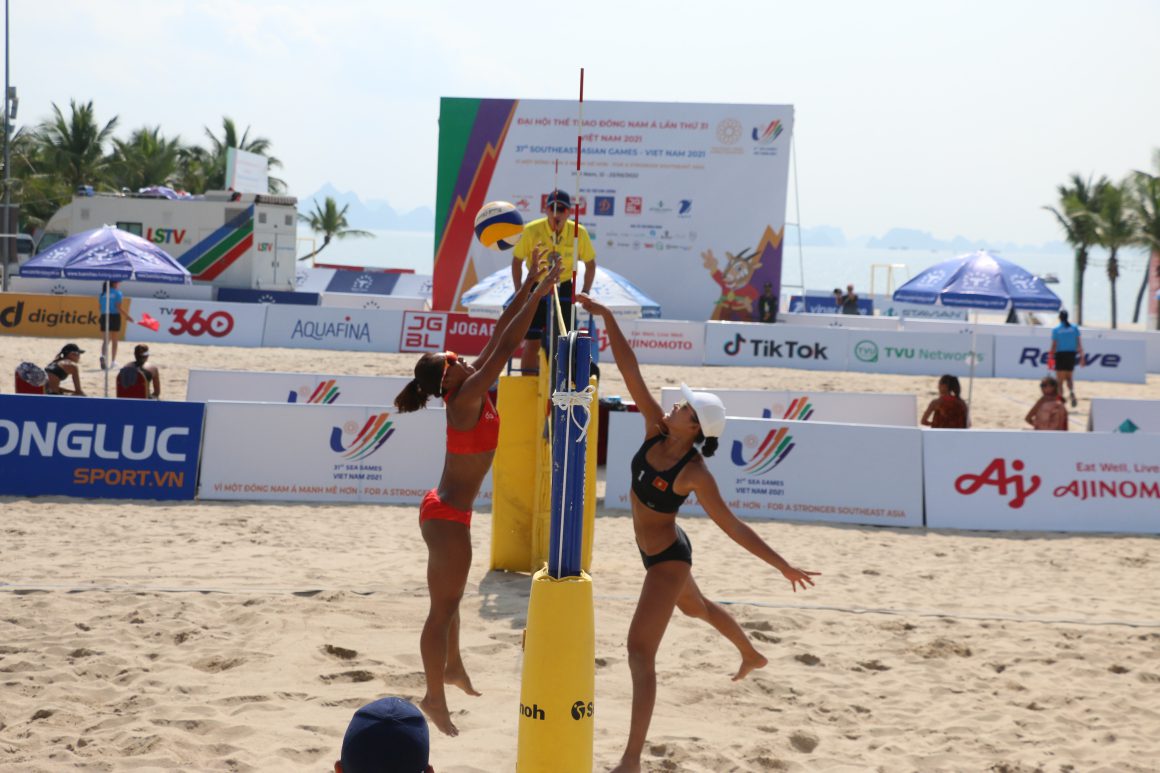 UNBEATEN DEFENDING WOMEN’S CHAMPIONS THAILAND REMAIN ON COURSE, AS MEN’S EVENT REACHES CLIMAX IN KNOCKOUT SEMIFINALS STAGE AT 31ST SEA GAMES BEACH VOLLEYBALL TOURNAMENT
