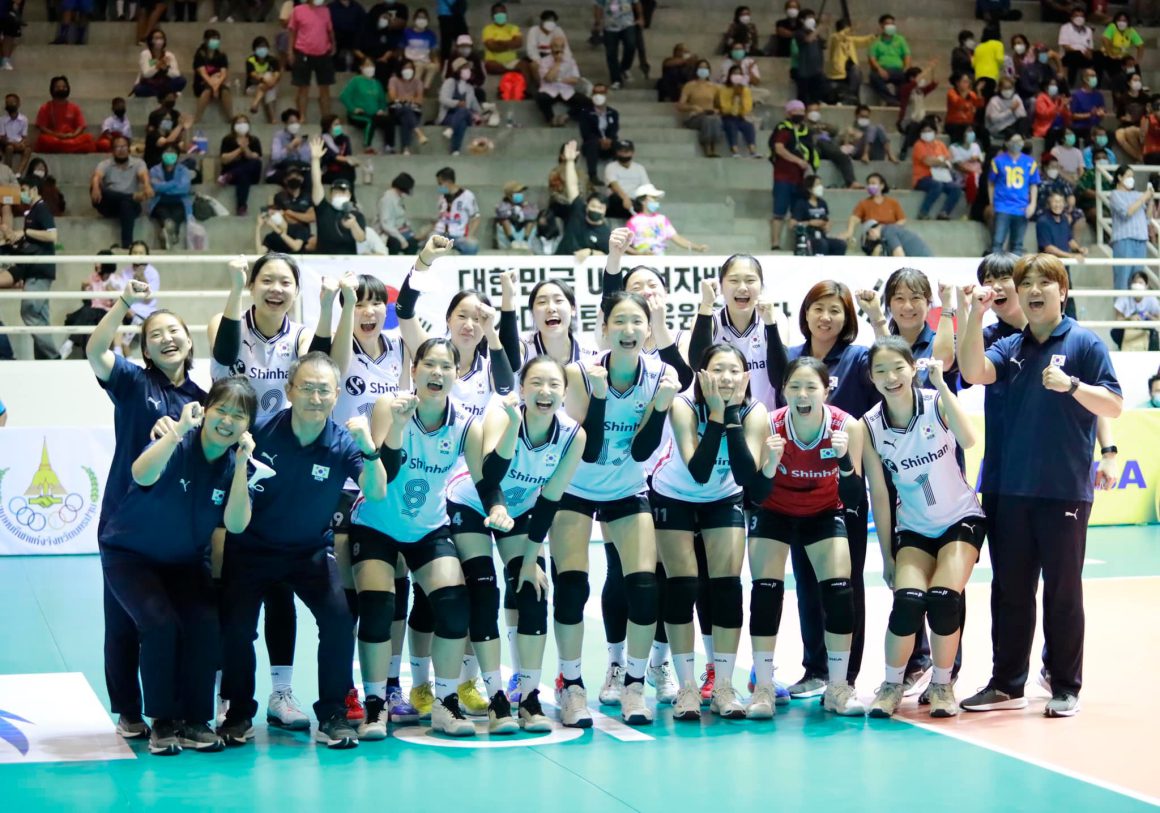 KOREA CLAW THEIR WAY BACK TO BEAT HOSTS THAILAND 3-2 FOR BRONZE MEDAL AT 14TH ASIAN WOMEN’S U18 CHAMPIONSHIP