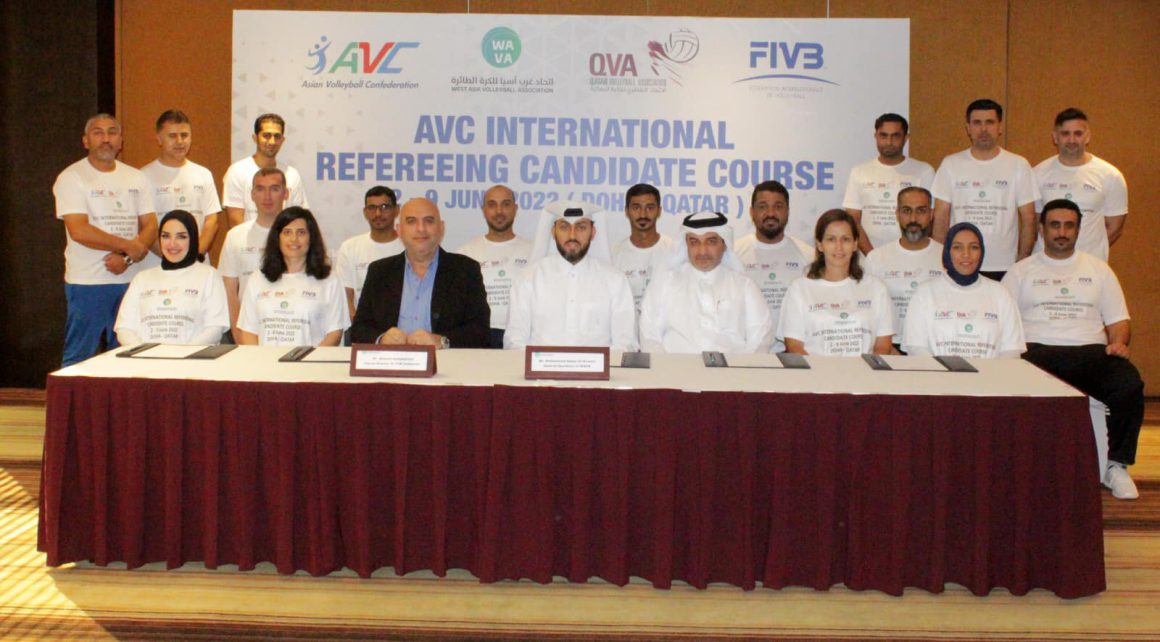 WAVA’S FIRST AVC INTERNATIONAL REFEREEING CANDIDATE COURSE GETS UNDER WAY IN QATAR