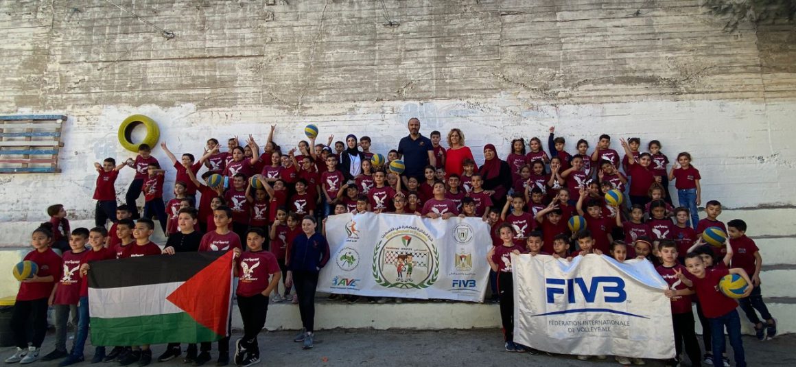 200 YOUNG STUDENTS JOIN MINI VOLLEYBALL FESTIVAL IN PALESTINE