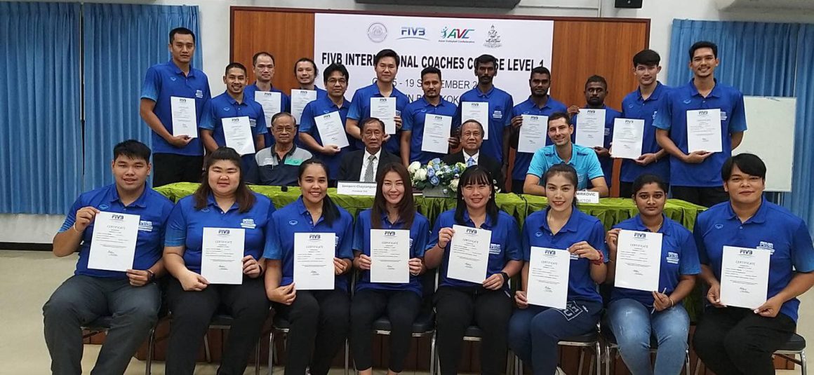 FIVB INTERNATIONAL LEVEL-1 COACHES COURSE IN THAILAND ENDS ON HIGH NOTE
