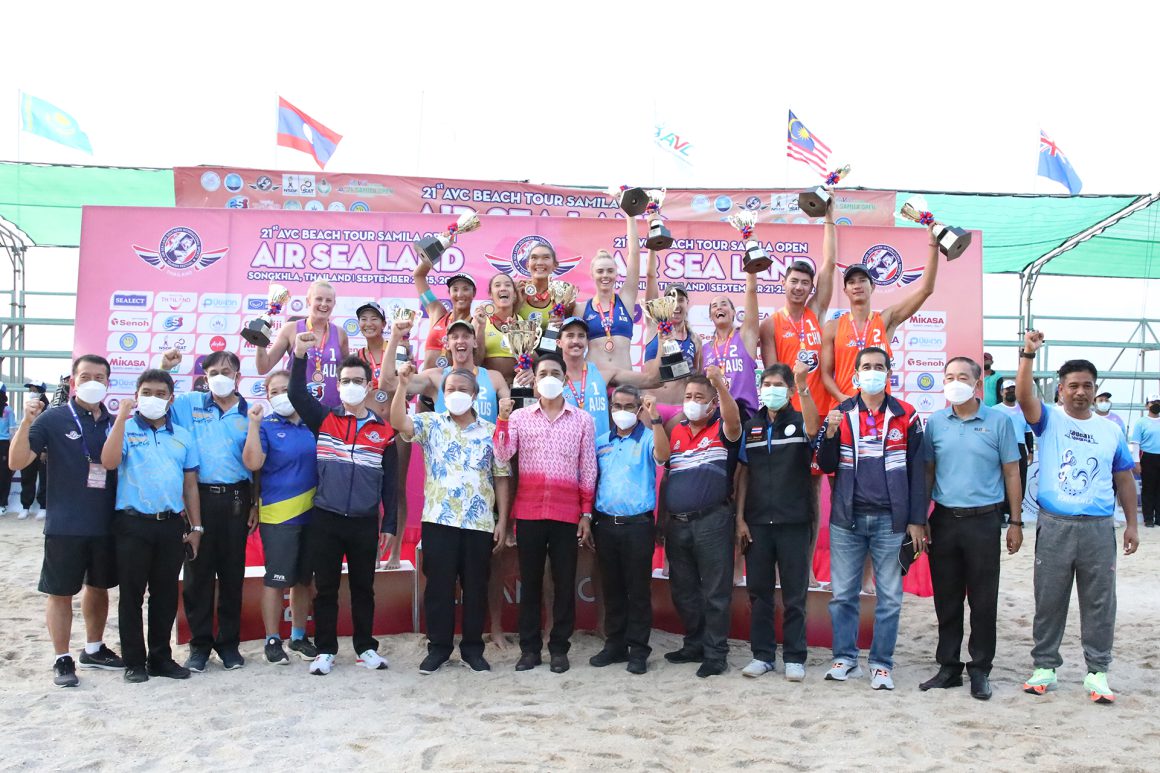 AUSTRALIA CROWNED MEN’S CHAMPIONS AND THAILAND CAPTURE WOMEN’S TITLE AS CURTAIN COMES DONW ON AVC BEACH TOUR SAMILA OPEN