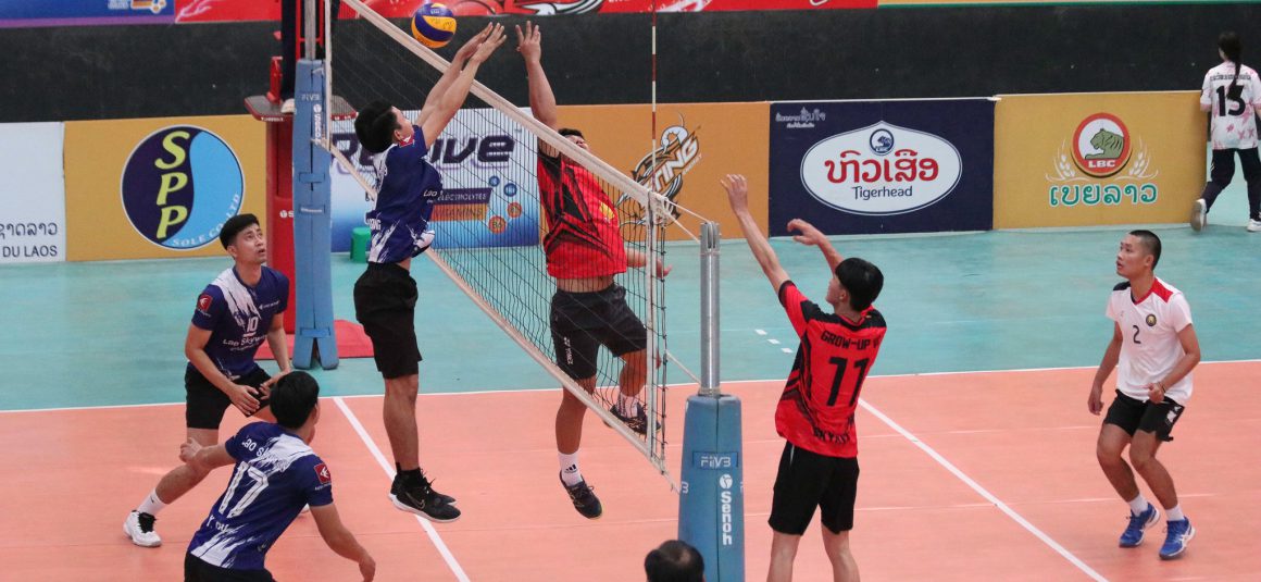 UNDEFEATED LAO SKYWAY AND MINISTRY OF DEFENSE STORM INTO MEN’S SEMIFINALS OF LAOS NATIONAL VOLLEYBALL CHAMPIONSHIPS