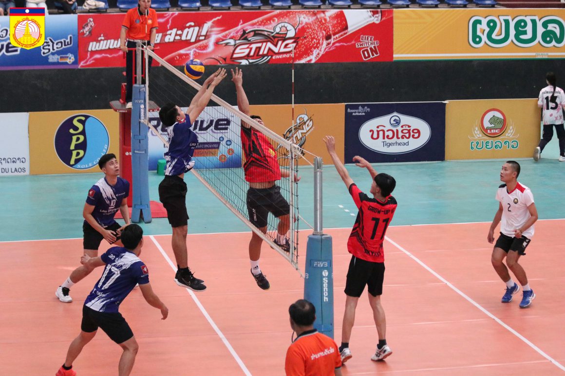 UNDEFEATED LAO SKYWAY AND MINISTRY OF DEFENSE STORM INTO MEN’S SEMIFINALS OF LAOS NATIONAL VOLLEYBALL CHAMPIONSHIPS