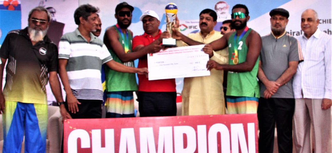 MALDIVIANS ADAM AND ISMAIL STAMP DOMINATION OVER CAVA BEACH VOLLEYBALL TOUR BANGLADESH