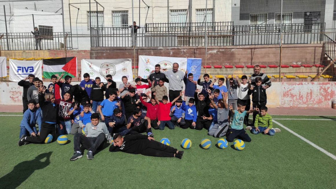 QALANDIA ELEMENTARY SCHOOL FOR BOYS 1 IN PALESTINE HOLDS MINI VOLLEYBALL FESTIVAL