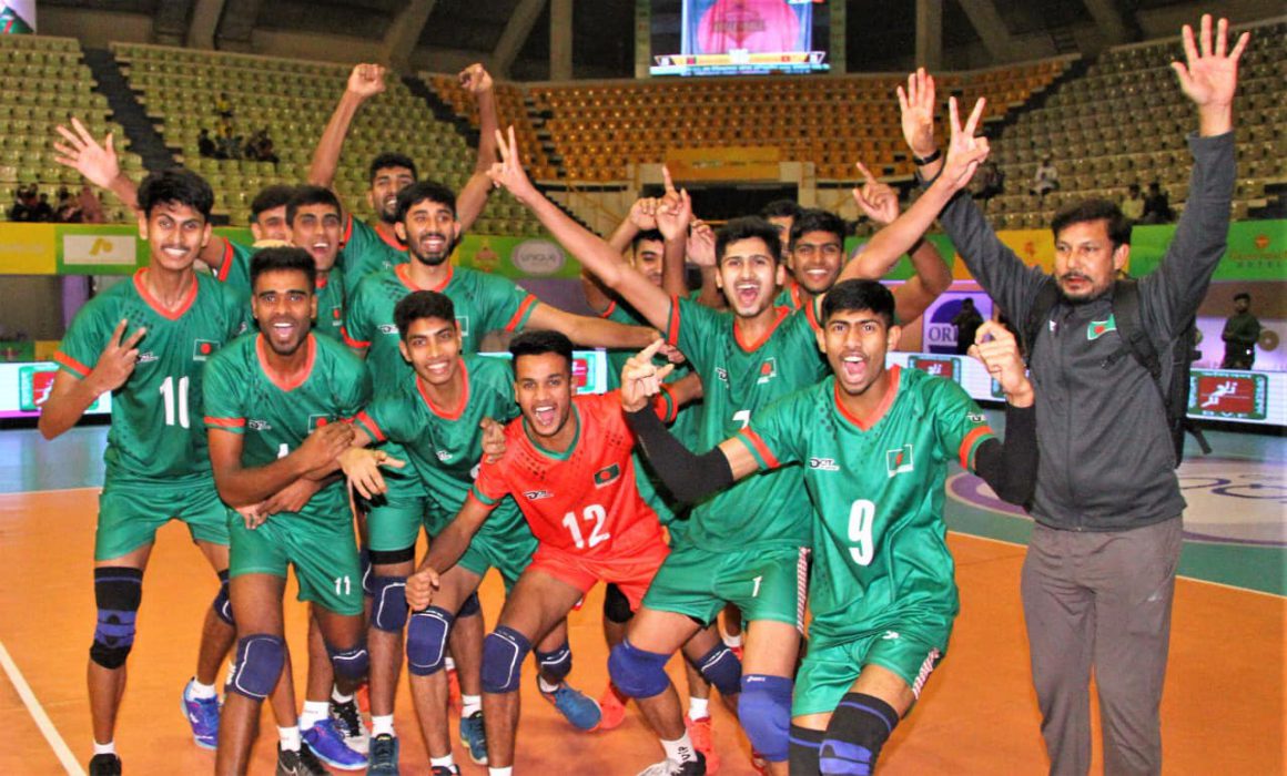 HOSTS BANGLADESH STUN KYRGYZSTAN FOR TWO WINS IN SUCCESSION AND SRI LANKA TASTE FIRST WIN AT CAVA MEN’S U23 CHAMPIONSHIP