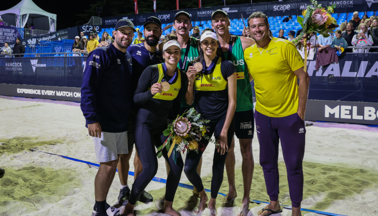 TWO MEDALS FOR AUSSIES AT BEACH PRO TOUR IN TORQUAY