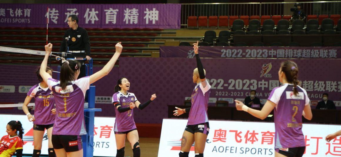 REIGNING CHAMPS TIANJIN LEAD IN CHINESE WOMEN’S VOLLEYBALL LEAGUE FINALS