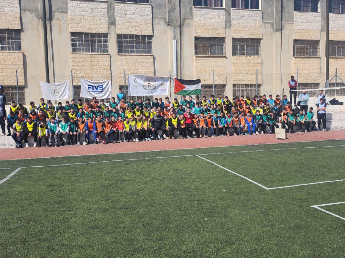 PALESTINE HOLDS MINI-VOLLEYBALL FESTIVAL