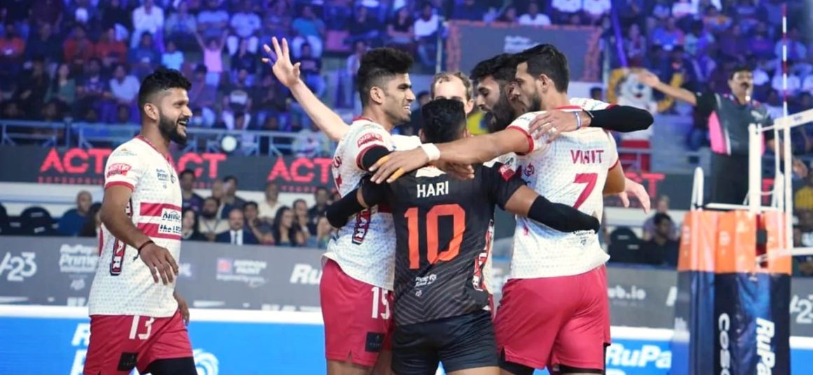 THUNDERBOLTS STORM INDIA’S RUPAY PRIME VOLLEYBALL LEAGUE NEW SEASON WITH THREE CONSECUTIVE WINS IN BENGALURU