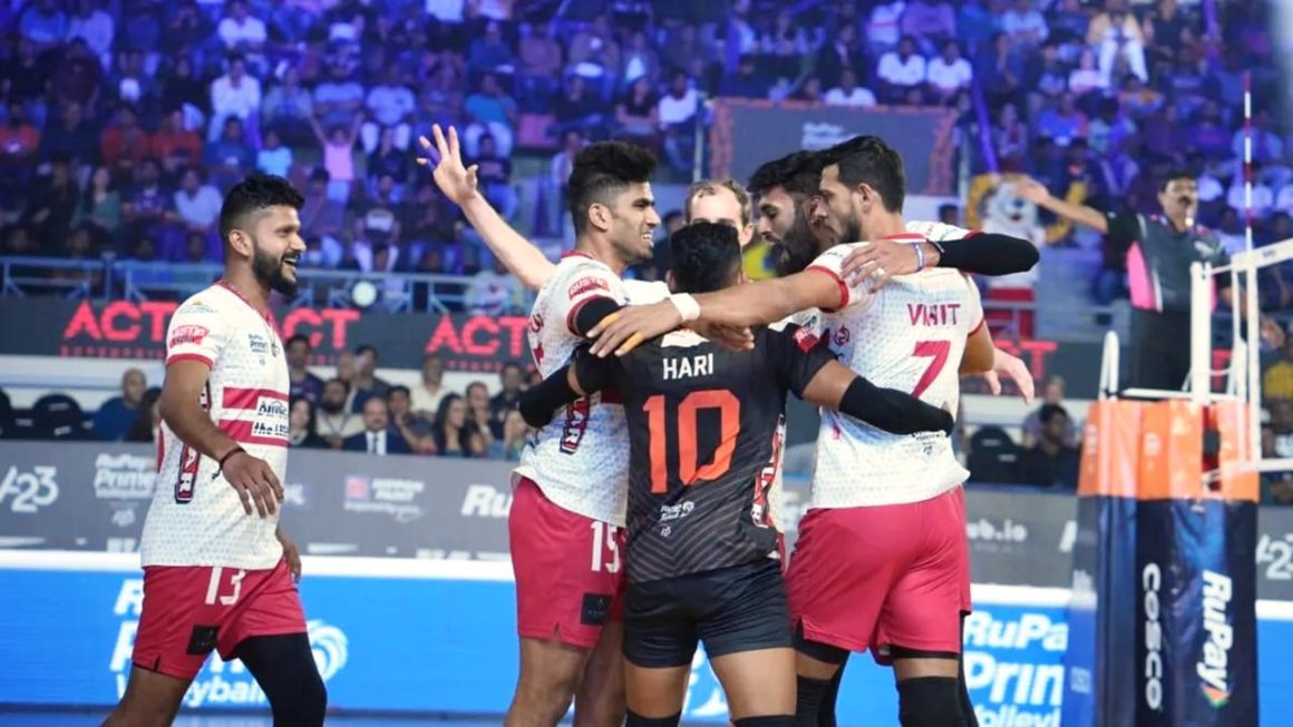 THUNDERBOLTS STORM INDIA’S RUPAY PRIME VOLLEYBALL LEAGUE NEW SEASON WITH THREE CONSECUTIVE WINS IN BENGALURU