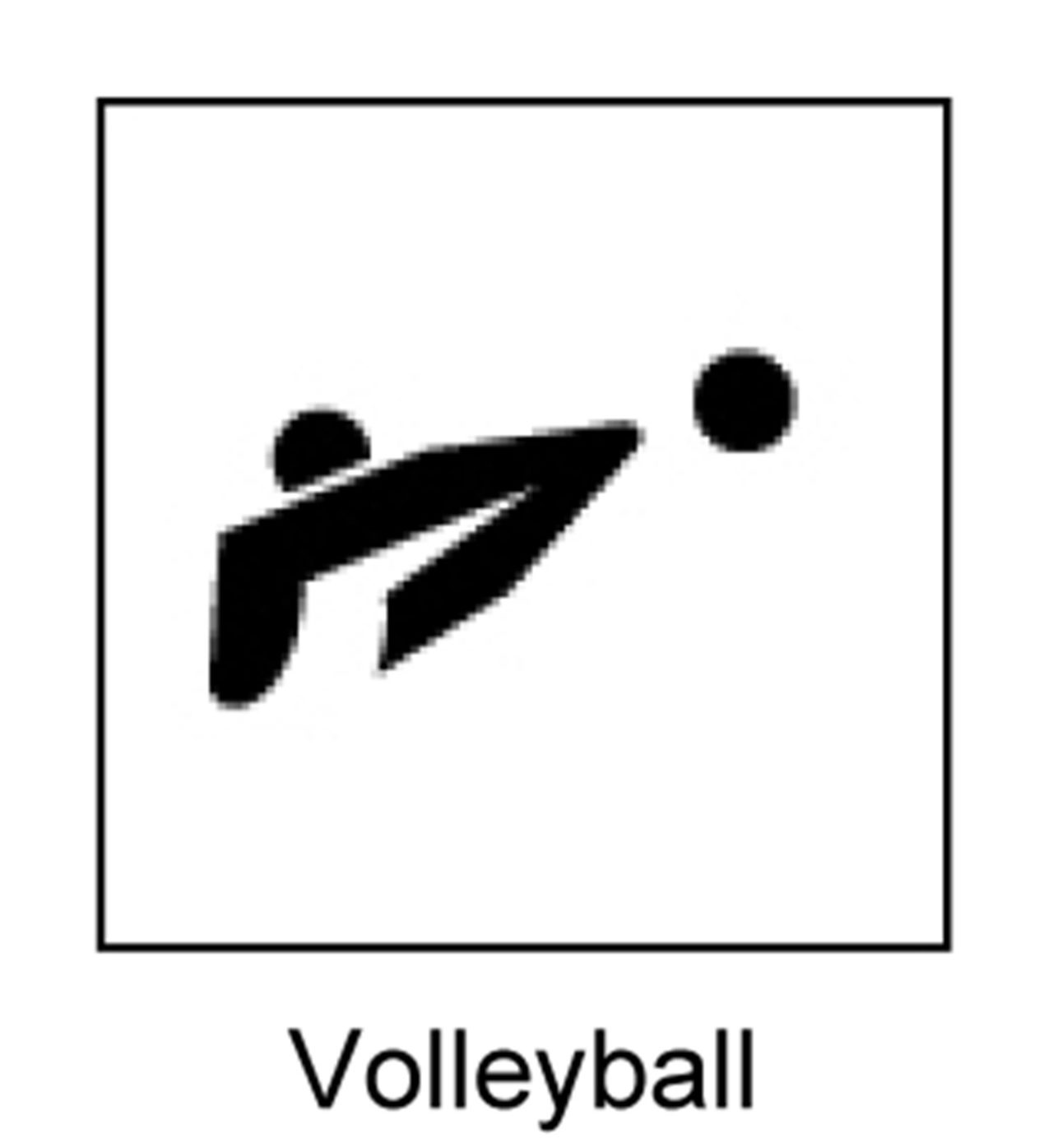 VOLLEYBALL AND BEACH VOLLEYBALL OLYMPIC PICTOGRAMS UNVEILED Asian