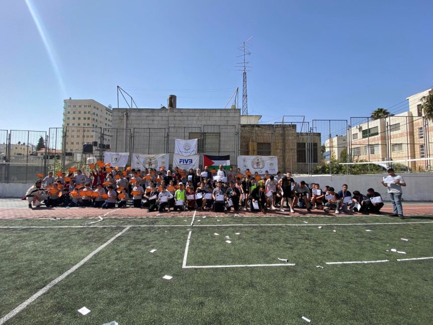 PALESTINE HOLDS MINIVOLLEYBALL FESTIVAL FOR STUDENTS Asian