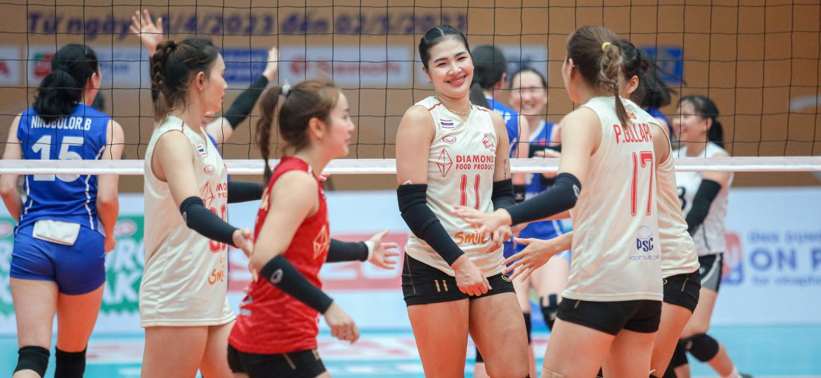 DIAMOND FOOD PUT IT PAST SPIRITED KHUVSGUL ERCHIM IN STRAIGHT SETS FOR SECOND WIN IN 2023 ASIAN WOMEN’S CLUB CHAMPIONSHIP