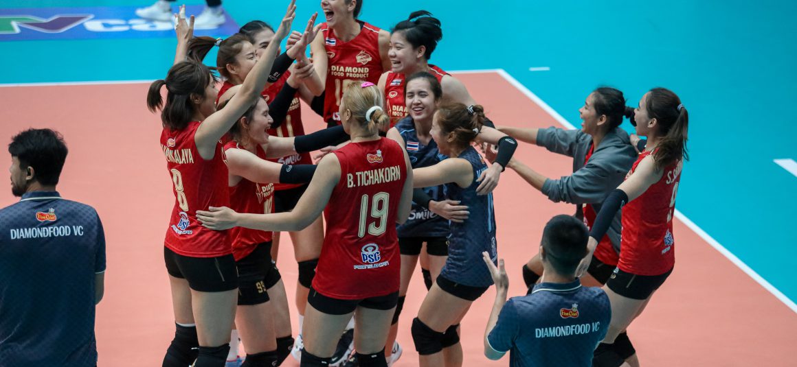 DIAMOND FOOD FIGHT BACK TO BEAT LIAONING 3-1, BUT BOTH SIDES THROUGH TO SEMIFINALS IN 2023 ASIAN WOMEN’S CLUB CHAMPIONSHIP