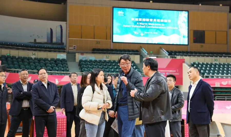 HANGZHOU ASIAN GAMES VOLLEYBALL VENUES INSPECTED BY AVC