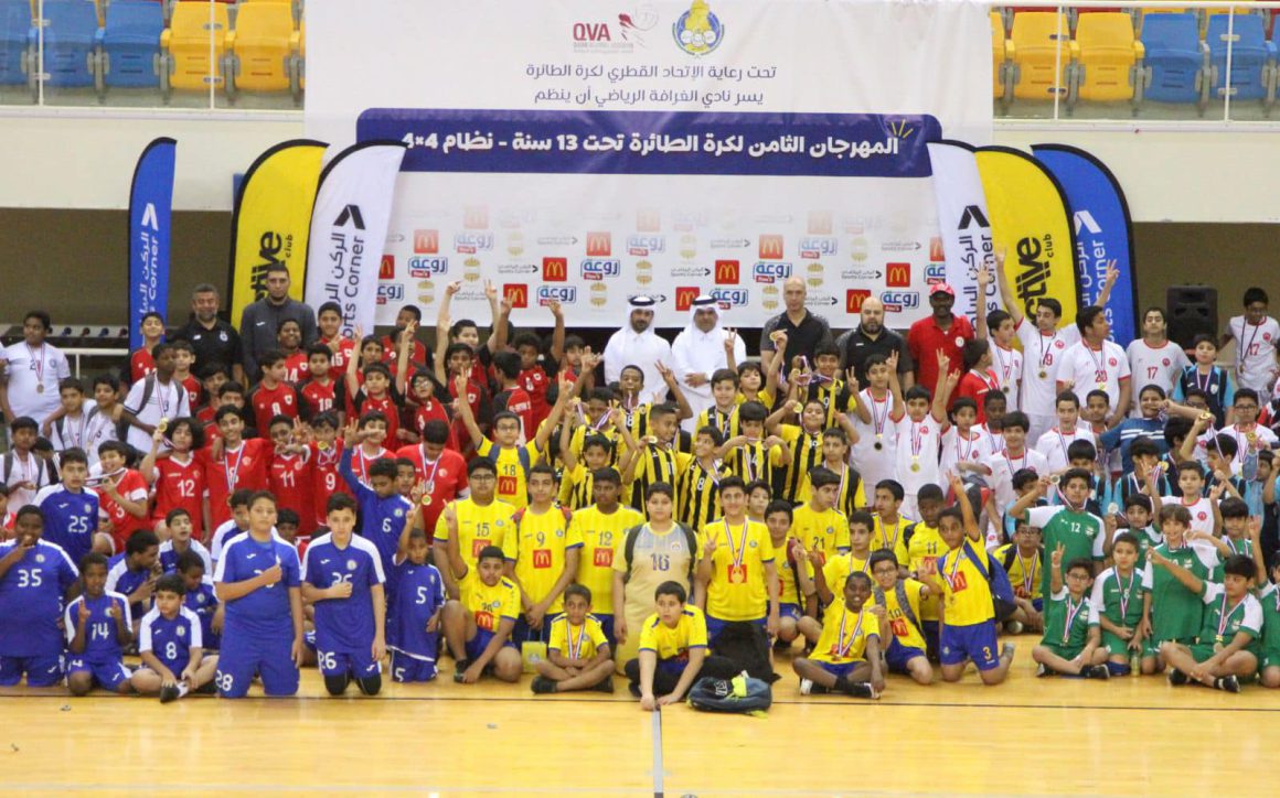 AL-GHARAFA SPORTS CLUB HOLDS VOLLEYBALL FESTIVAL FOR KIDS UNDER 13 