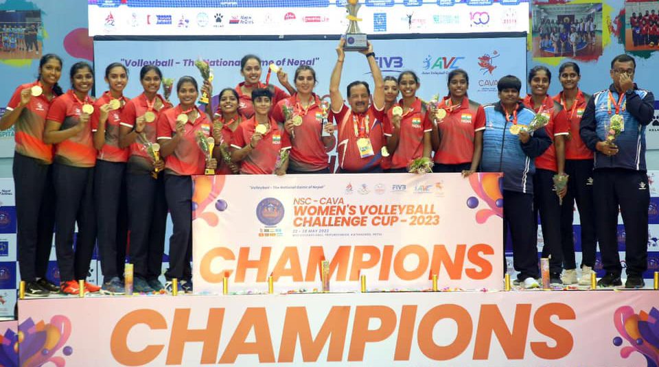 INDIA ROUT KAZAKHSTAN IN STRAIGHT SETS TO REIGN SUPREME OVER CAVA WOMEN’S VOLLEYBALL CHALLENGE CUP