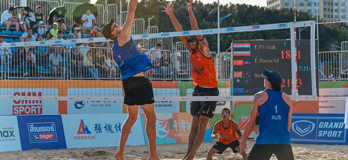 MEN’S TITLE WITHIN AUSTRALIA’S REACH AS CHINA, THAILAND SET UP WOMEN’S SHOWDOWN IN 2023 ASIAN SENIOR BEACH VOLLEYBALL CHAMPIONSHIPS